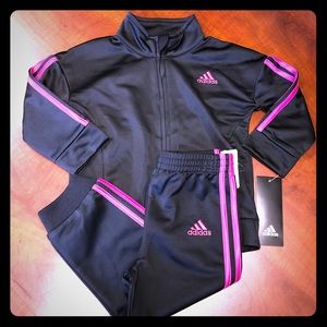 Baby girls 2 piece adidas track suit